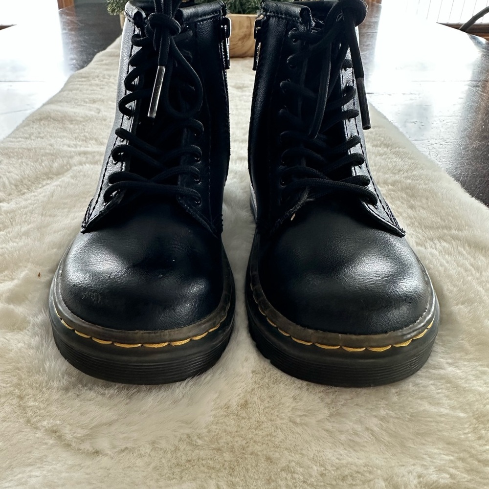 Dr. Marten’s Black Leather Ankle Boots